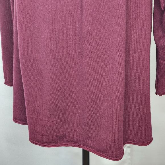 NWT Cyrus Sweater Woman Plus 3X Burgundy Pullover Stretchy Flowy Office Church - Picture 6 of 12